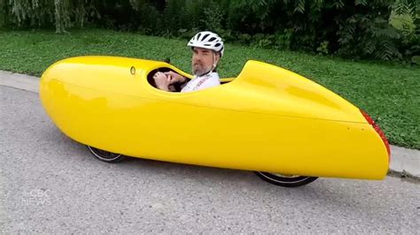 Have you seen this banana bike rolling through London? | CBC News