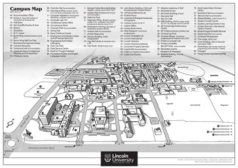 2005-2007 Lincoln University Campus Map | Lincoln University Living ...