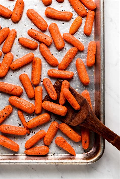 Roasted Baby Carrots - Garnish & Glaze