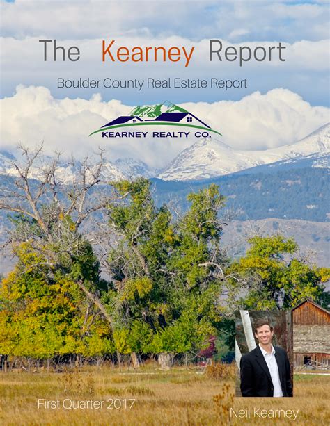 The Latest Kearney Report -Q1 2017 | Boulder Real Estate - Neil Kearney