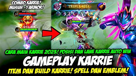 ITEM & BUILD KARRIE PALING SAKIT 2023 CARA MAIN KARRIE & COMBO KARRIE ...