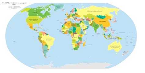 Worldmap in Local Languages – Dr. James Borrell