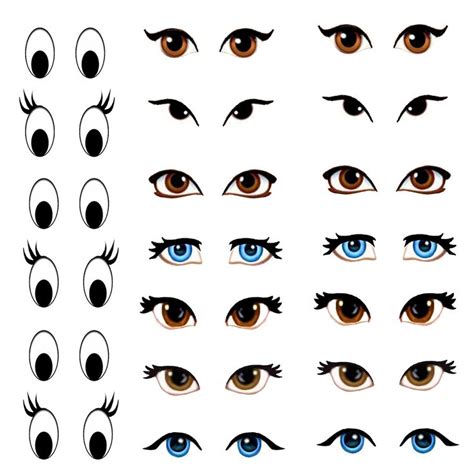 My Skills Guide: Manga Eyes for Amigurumi Practice | Manga eyes, Doll ...