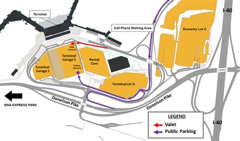 Bna Nashville Airport Terminal Map