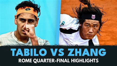 Alejandro Tabilo vs Zhizhen Zhang Highlights | Rome 2024 | テニスはフラミンゴにまかせろ！