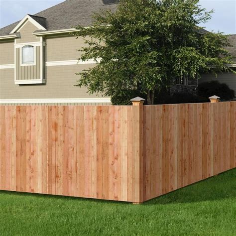 3.5-ft H x 8-ft W Western Red Cedar Flat-Top Fence Panel in the Wood ...