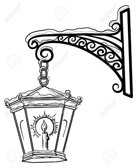 Victorian Lamp Post Clip Art - Amazing Design Ideas