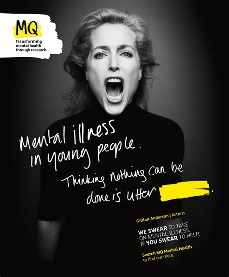 Gillian Anderson pushes for mental health cure