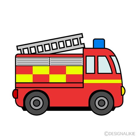 Fire Engine Clip Art Free PNG Image｜Illustoon