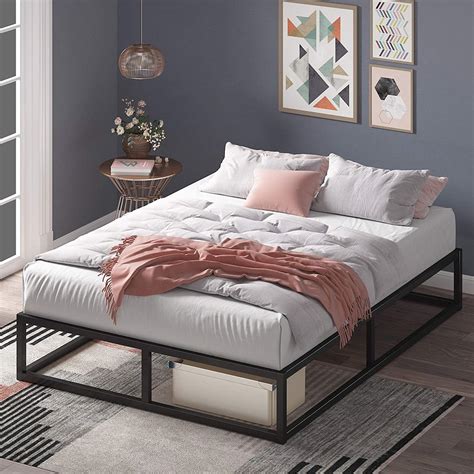 Zinus Joseph 25cm Modern Platforma Queen Bed Frame With Mattress Foundation & Base - Bunnings ...