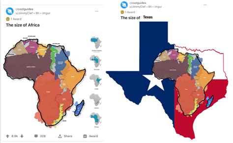 Cool guide to the size of Texas : r/texas