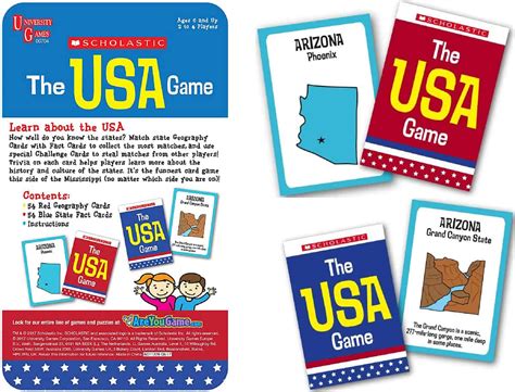 12 US Geography Card Games for the Family