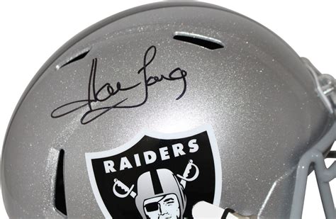 Howie Long Autographed/Signed Oakland Raiders Speed Replica Helmet JSA 25704 – Denver Autographs