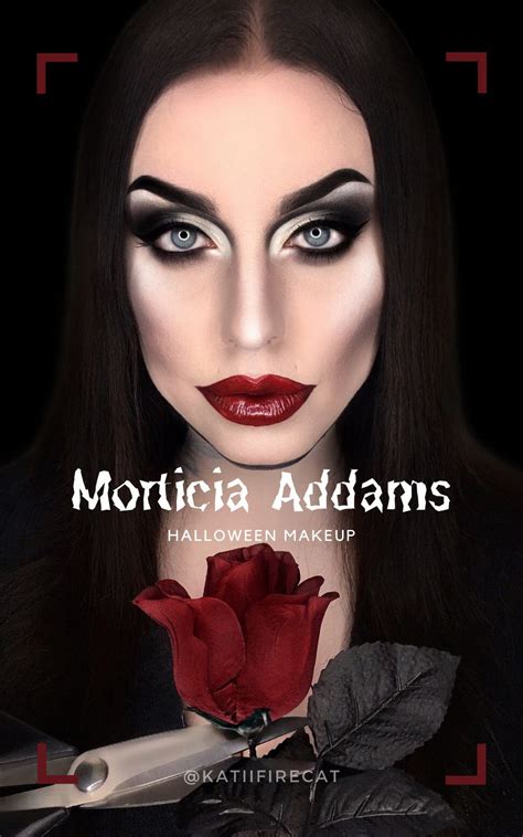 Easy Halloween Makeup: Morticia Addams | Halloween makeup easy, Halloween makeup, Halloween ...