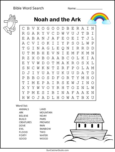 Printable Bible Word Search