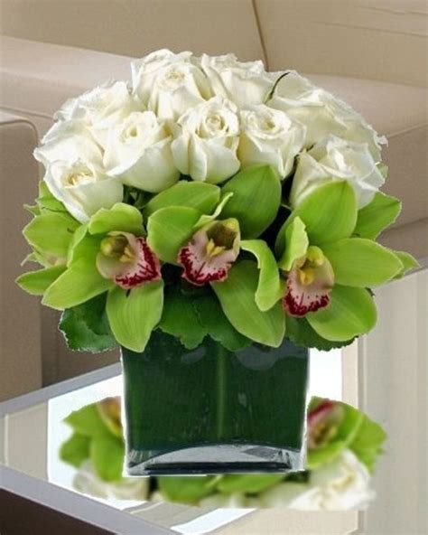 White Roses and Orchids - Florist / Flowers Delivered - Allen's Flower Market