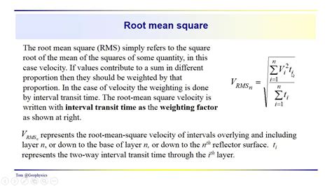 Root Mean Square Velocity - slidesharetrick