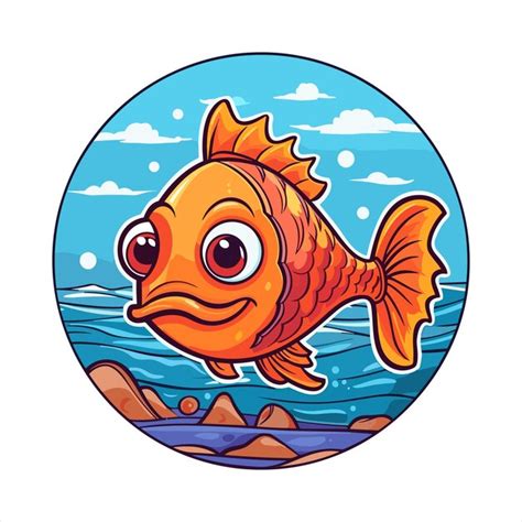 Funny Images Of Cartoon Fish Sticker - Infoupdate.org