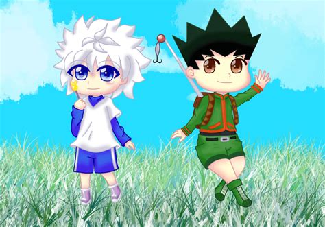 Chibi Killua and Gon gif by superpeach64 on DeviantArt