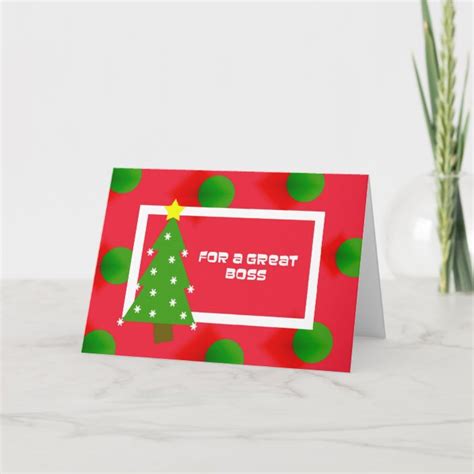 Boss Christmas Card | Zazzle.com