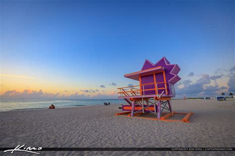 South Pointe Park Beach Miami Florida Sunrise | Royal Stock Photo