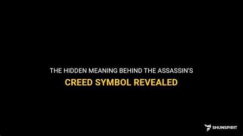 The Hidden Meaning Behind The Assassin's Creed Symbol Revealed | ShunSpirit