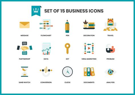 Business icons set for business 566154 Vector Art at Vecteezy