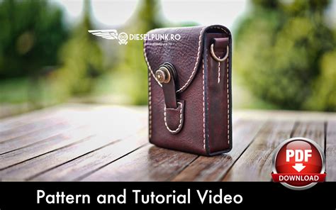 Pouch Pattern - Leather DIY - Pdf Download - Video Tutorial