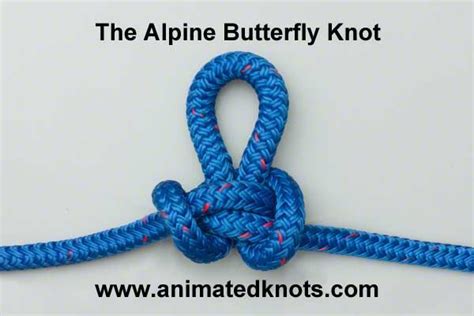 Alpine Butterfly Loop (Lineman's Loop) - How to tie tons of knots with ...