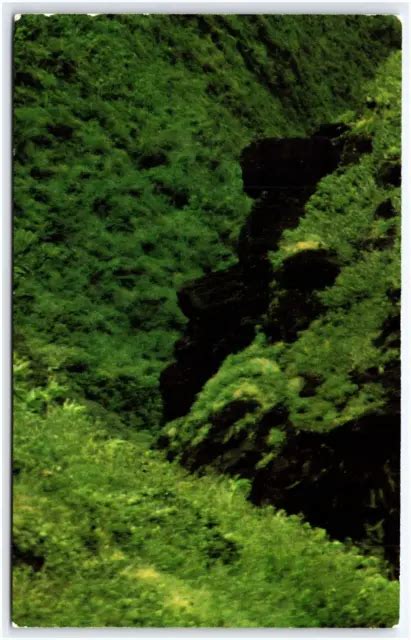 JOHN F KENNEDY Profile Lava Rock Formation Black Gorge Maui Hawaii Postcard $4.55 - PicClick