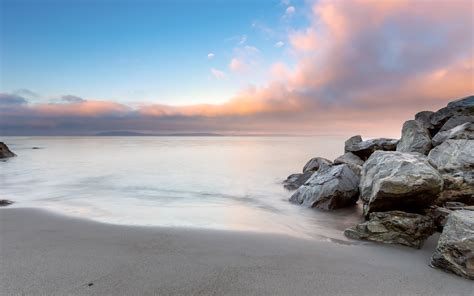 Beach Rocks Stones Ocean Wallpaper [2880x1800]