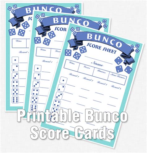 Free Printable Bunco Rules