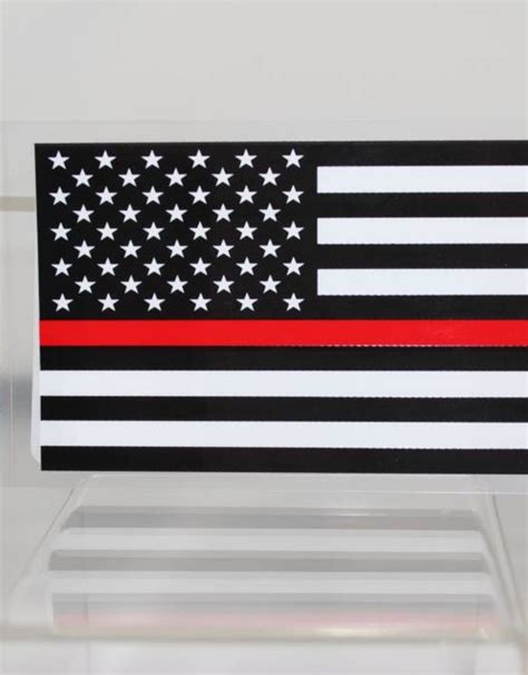 Thin Red Line Flag Decal - Stars & Stripes, The Flag Store