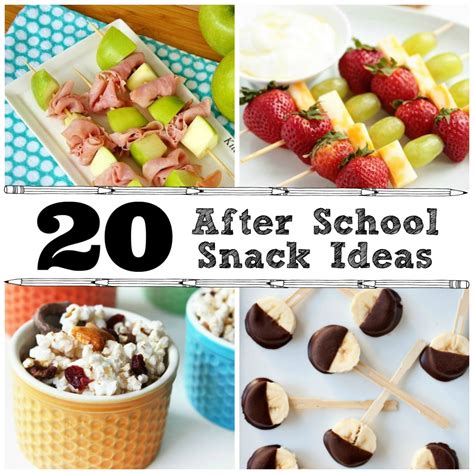 20 After School Snack Ideas - The Crafted Sparrow