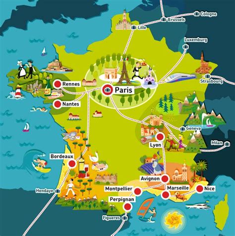 Tourist Map Of France ~ AFP CV