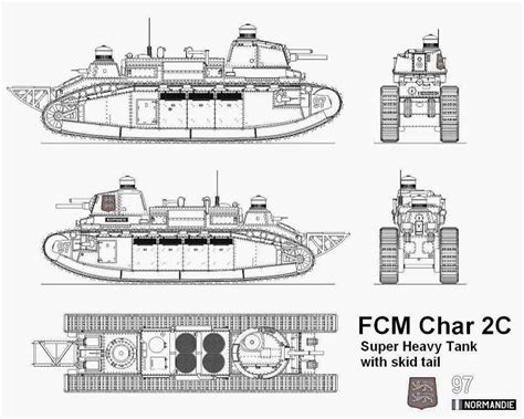 Char de rupture FCM 2C | French tanks, Tank, Ww1 tanks