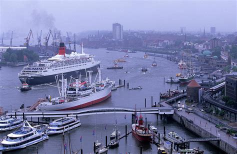 Hamburg, Germany Harbor And Elbe River Photograph by Marc Steinmetz ...