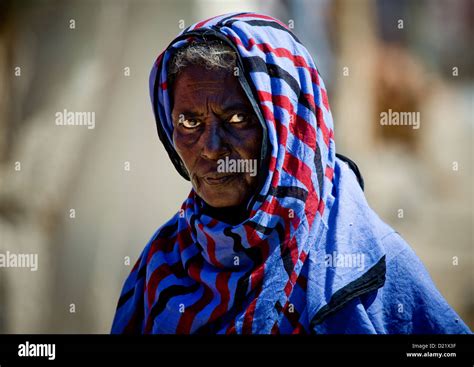 Afar Tribe Woman, Assaita, Afar Regional State, Ethiopia Stock Photo ...