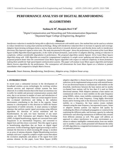 (PDF) Performance analysis of digital beamforming algorithms - DOKUMEN.TIPS