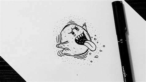 Cute Angry Fish Drawing || How To Draw Angry Fish || Fish Drawing || Doodle Art - YouTube