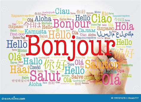 Bonjour Or Hello Paris Retro Poster Vector Illustration | CartoonDealer.com #92891368