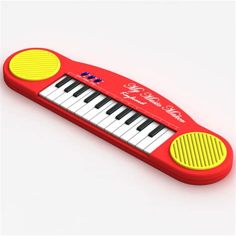 c4d electronics toy keyboard