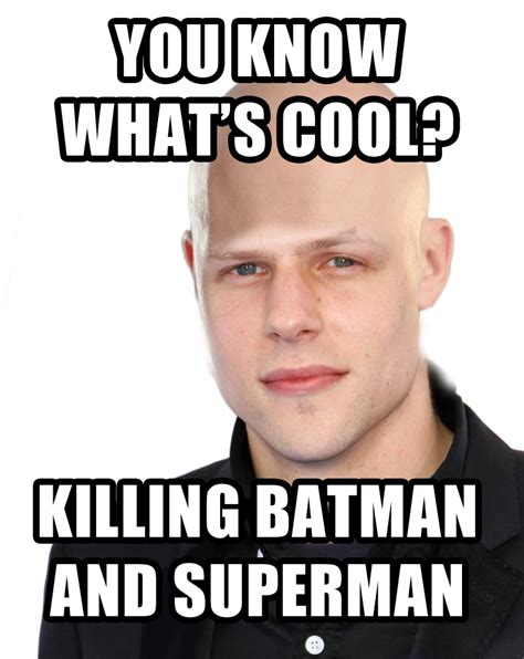 7 Humiliating Memes on Jesse Eisenberg As LEX LUTHOR - QuirkyByte