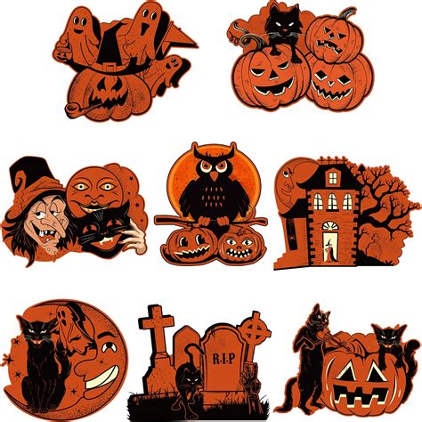 Vintage Paper Halloween Cutouts By Beistle