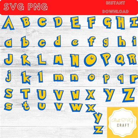 Pokemon Font Svg, Pokemon Alphabet Letter SVG Pokemon Number | Inspire Uplift