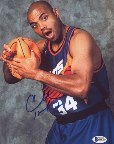 Charles Barkley Signed Phoenix Suns 8x10 Photo (Beckett COA) | Pristine ...