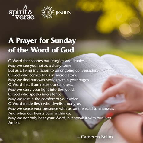 Spirit & Verse: A Prayer for Sunday of the Word of God - Jesuits.org