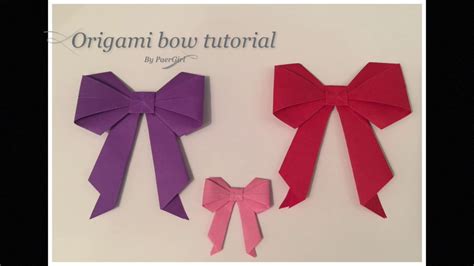 Origami Bow Tutorial