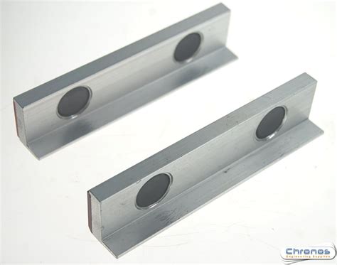 Pair of 125mm Magnetic Fibre Vice Jaws- SORRY OUT OF STOCK - Chronos Engineering Supplies