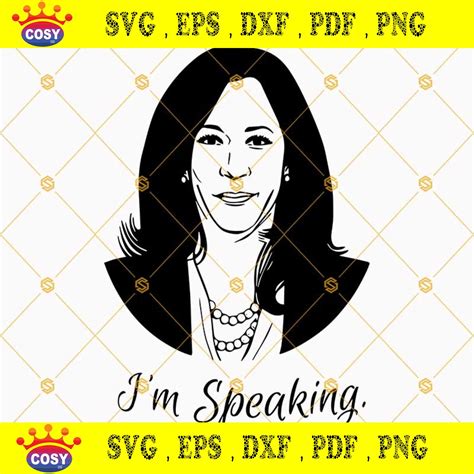 Kamala Harris SVG DXF EPS PNG Cutting File for Cricut